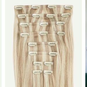 Luxy Hair 12" Seamless Beige Blonde Balayage Clip-Ins (150g)